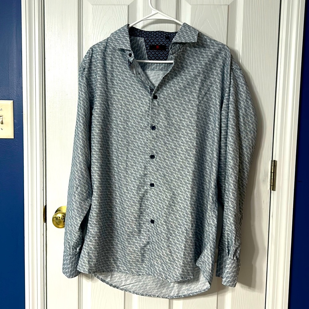 BC Collection Adult Large Button Down Oxford
